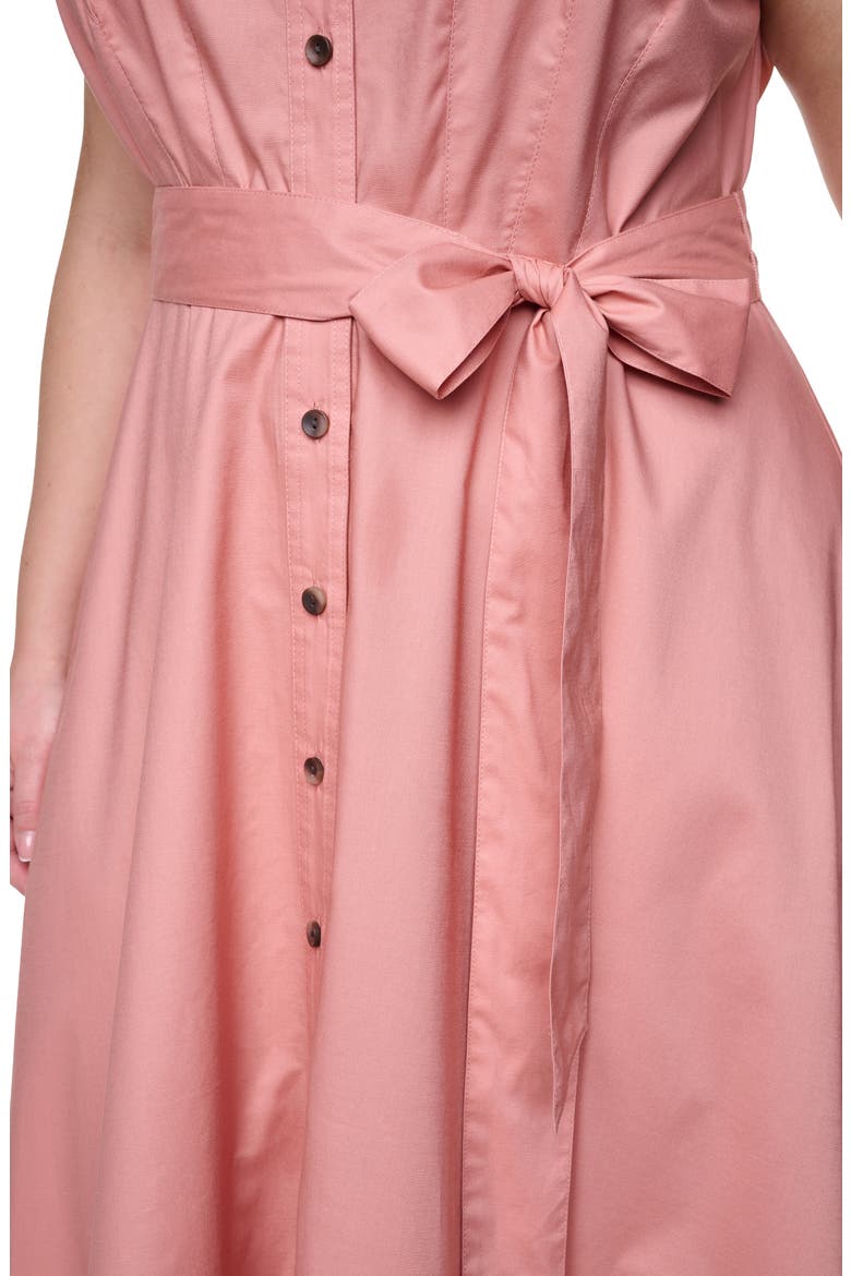 Cap Sleeve Shirtdress, Alternate, color, DESERT ROSE