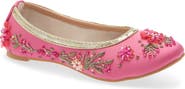 FUCHSIA Malibu Embroidered Ballet Flat