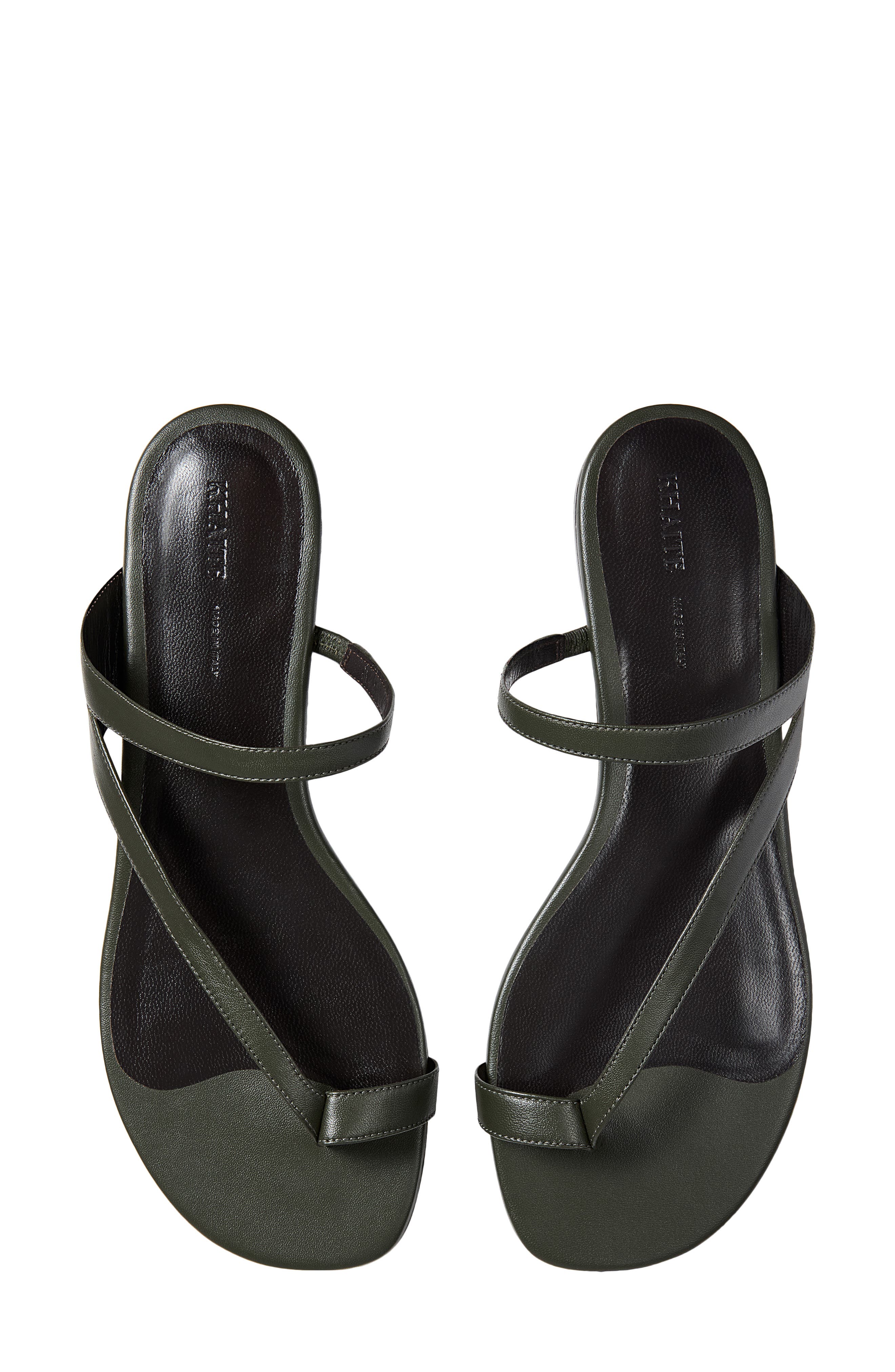 Khaite Aimee Flat Sandal, Alternate, color, Racing Green