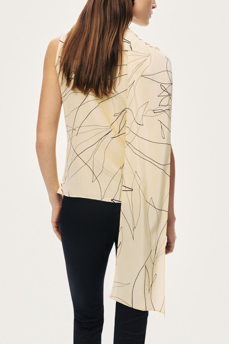 Shawl Detail Blouse, Alternate, color, Multi-Colored