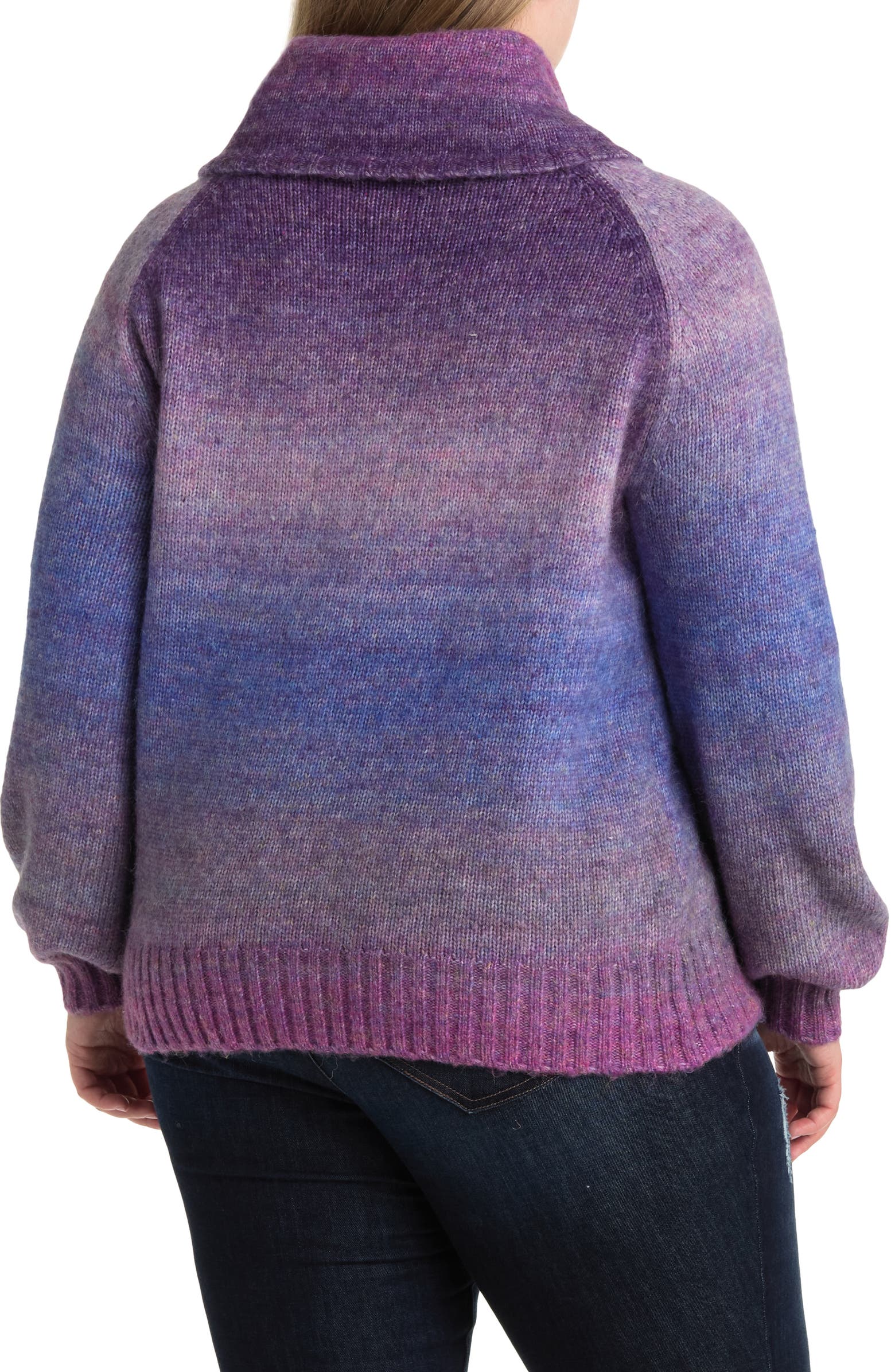 Single Thread Cowl Neck Ombré Sweater | Nordstromrack