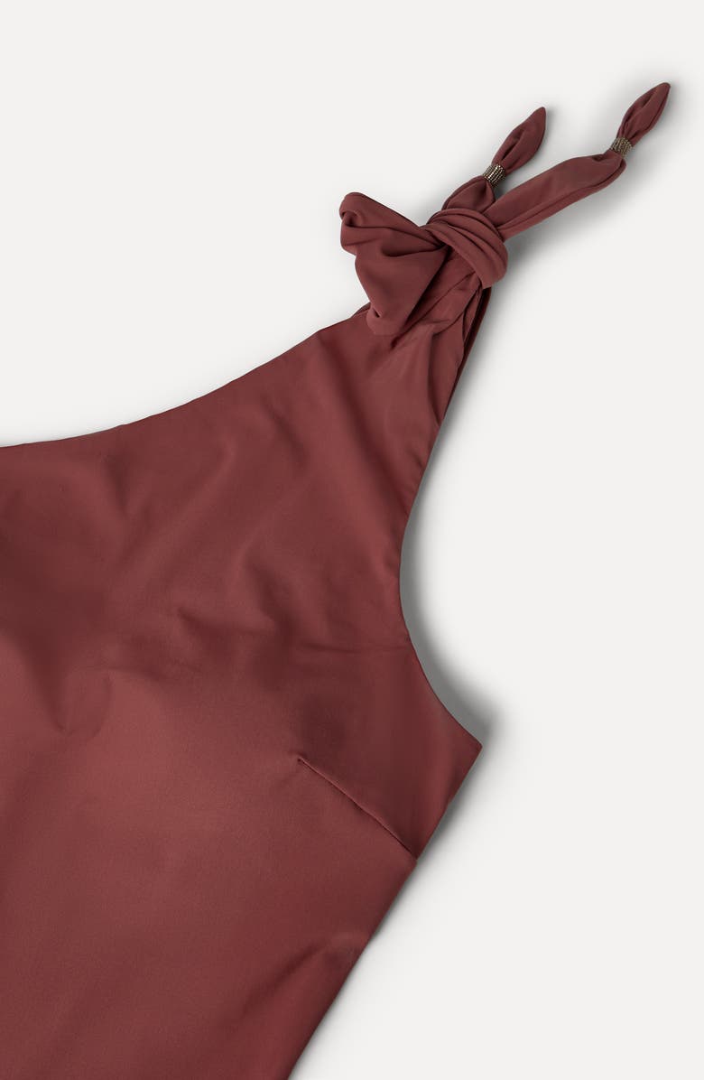 Brunello Cucinelli One-piece swimsuit, Alternate, color, Bordeaux