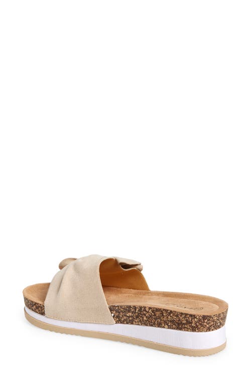 Extreme By Eddie Marc Knot Platform Slide Sandal