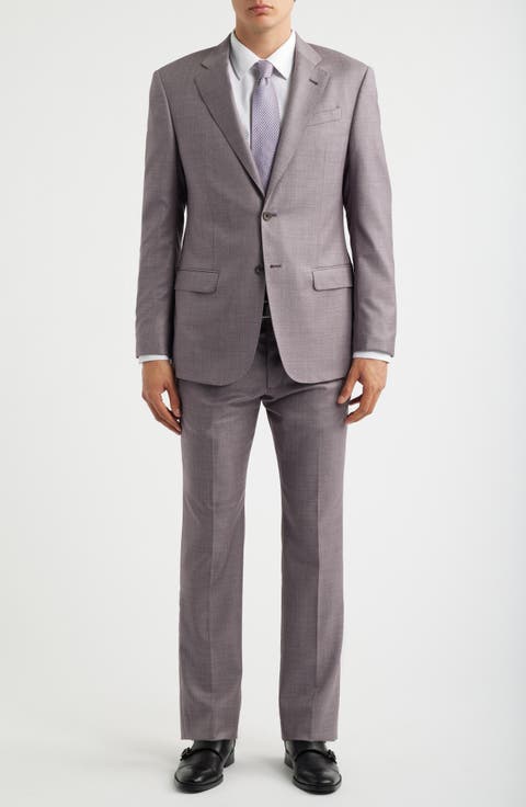 Pale Purple Virgin Wool Suit