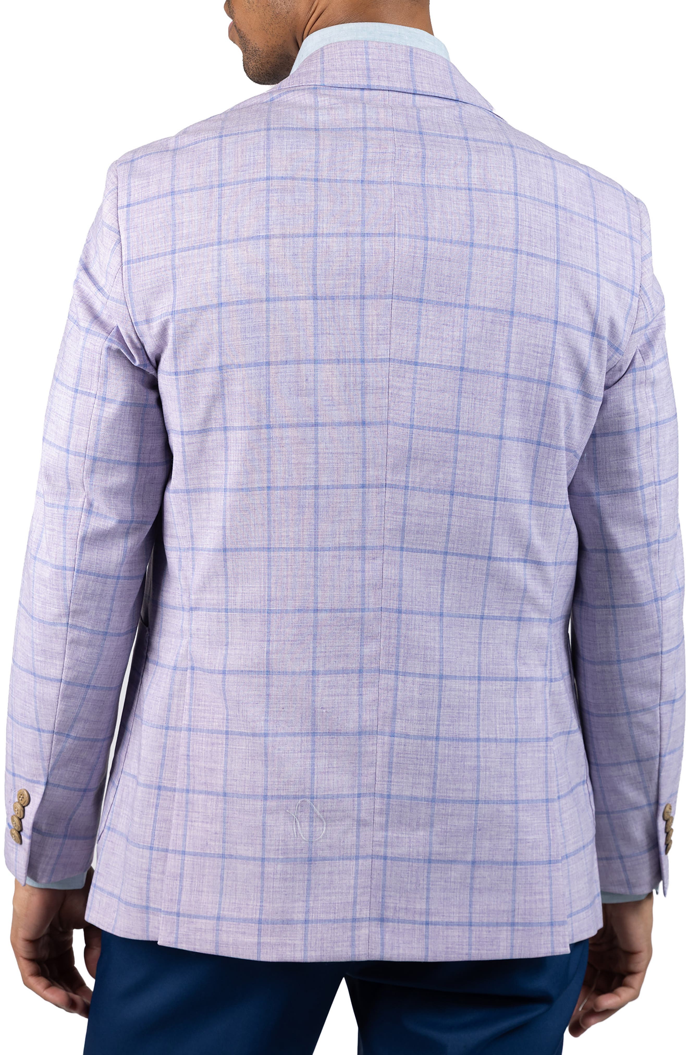 Melange Yarn Dyed Windowpane Sport Coat - image 2