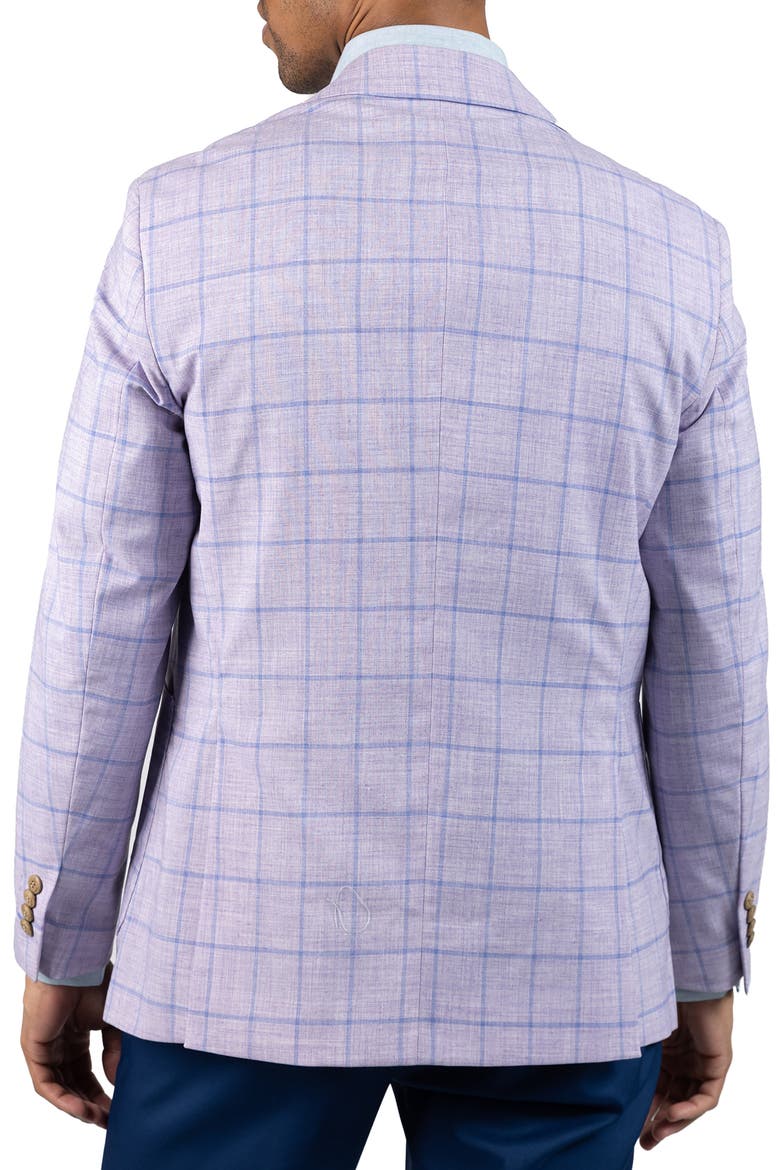 Mélange Yarn Dyed Windowpane Sport Coat, Alternate, color, LILAC