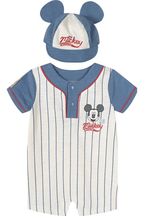 Mickey Mouse Baseball Romper and Hat Set