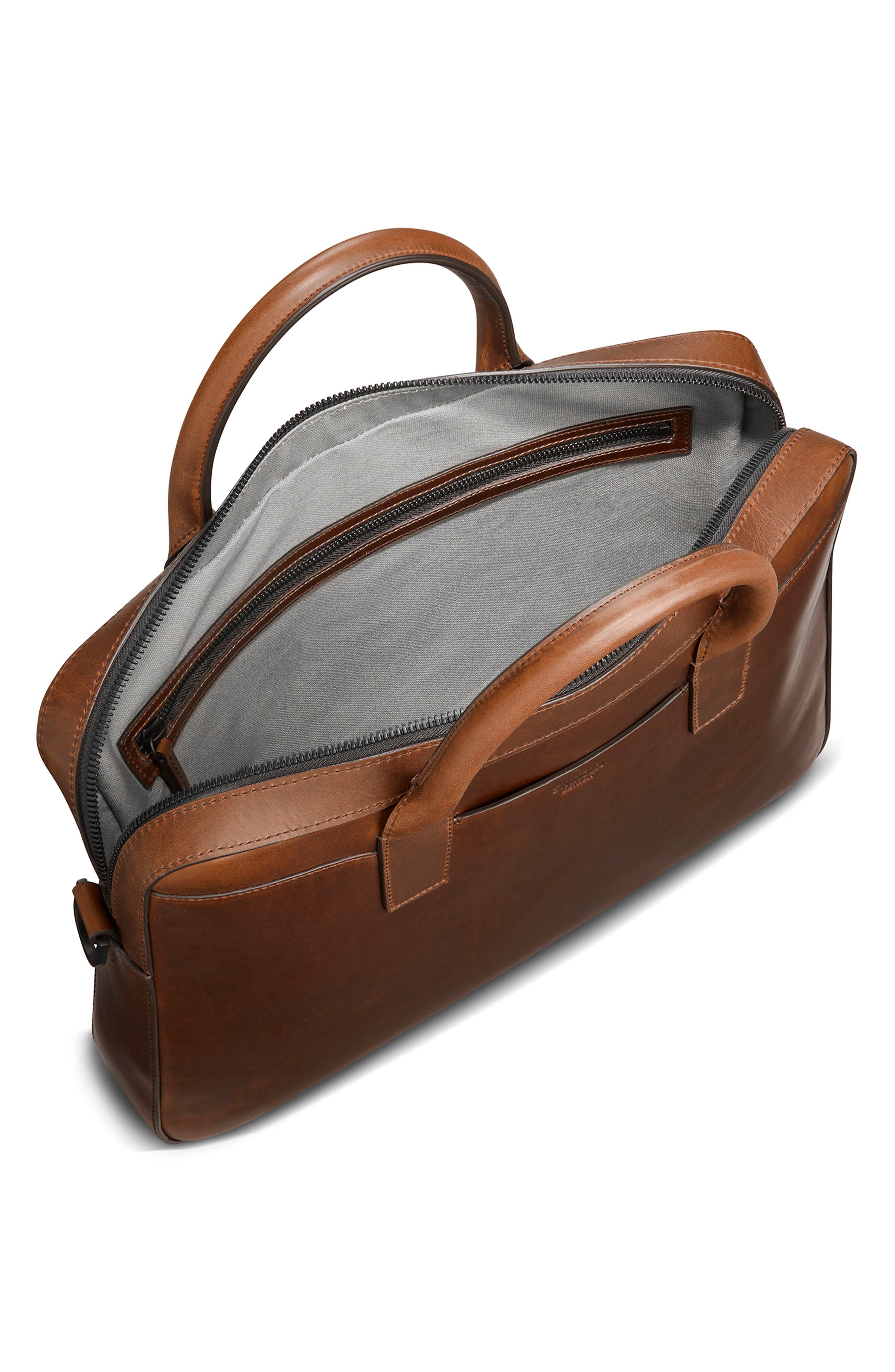 Shinola Fulton Navigator Leather Briefcase, Alternate, color, 