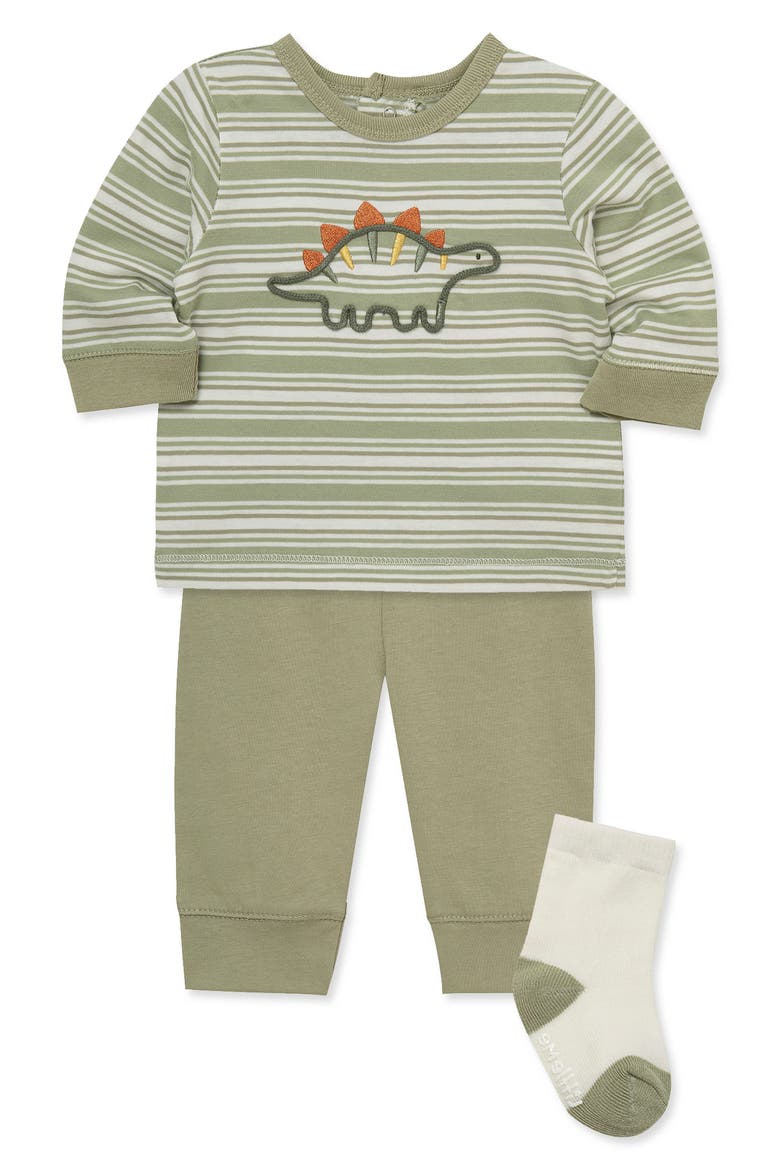 Kids' Dino 3-Piece Jogger Set, Alternate, color, GREEN