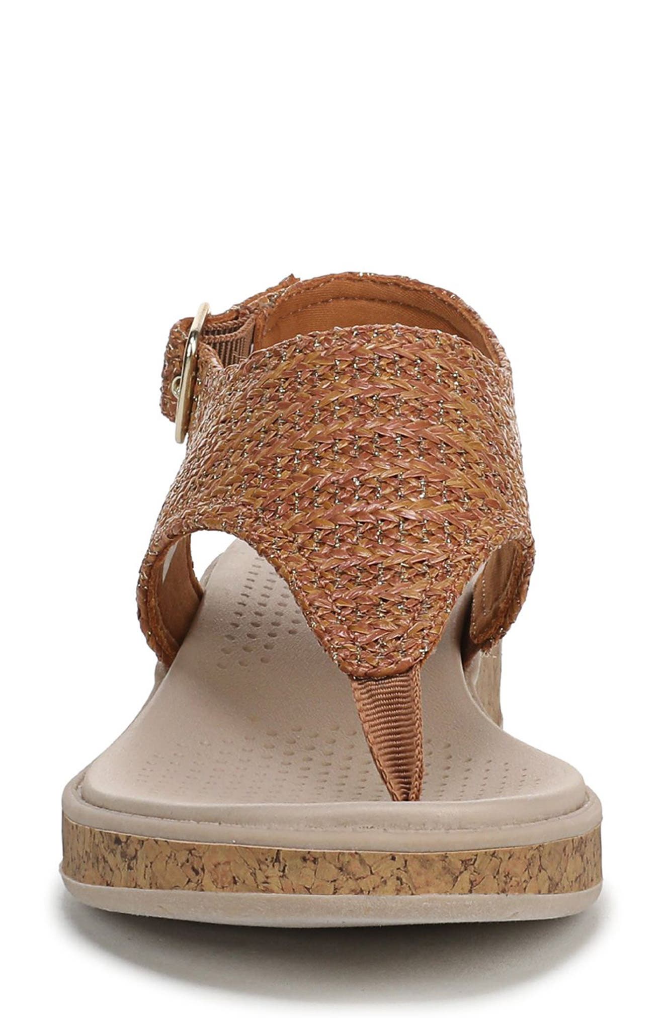 LifeStride Beachy Wedge Sandal, Alternate, color, Brown