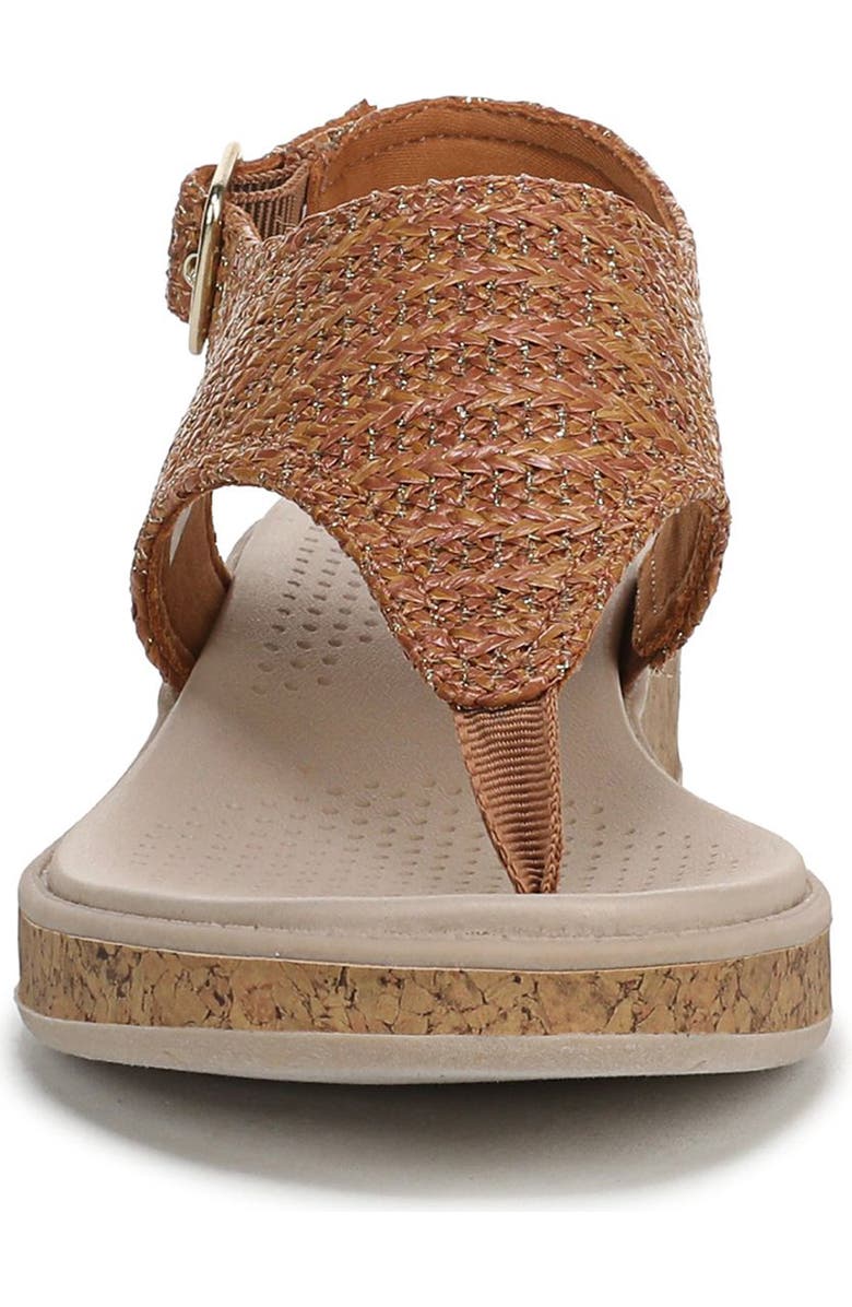 LifeStride Beachy Wedge Sandal, Alternate, color, Brown