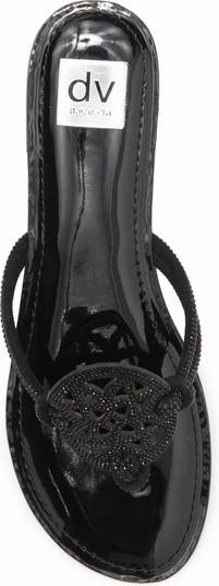 Gotie Rhinestone Strap Slide Sandal