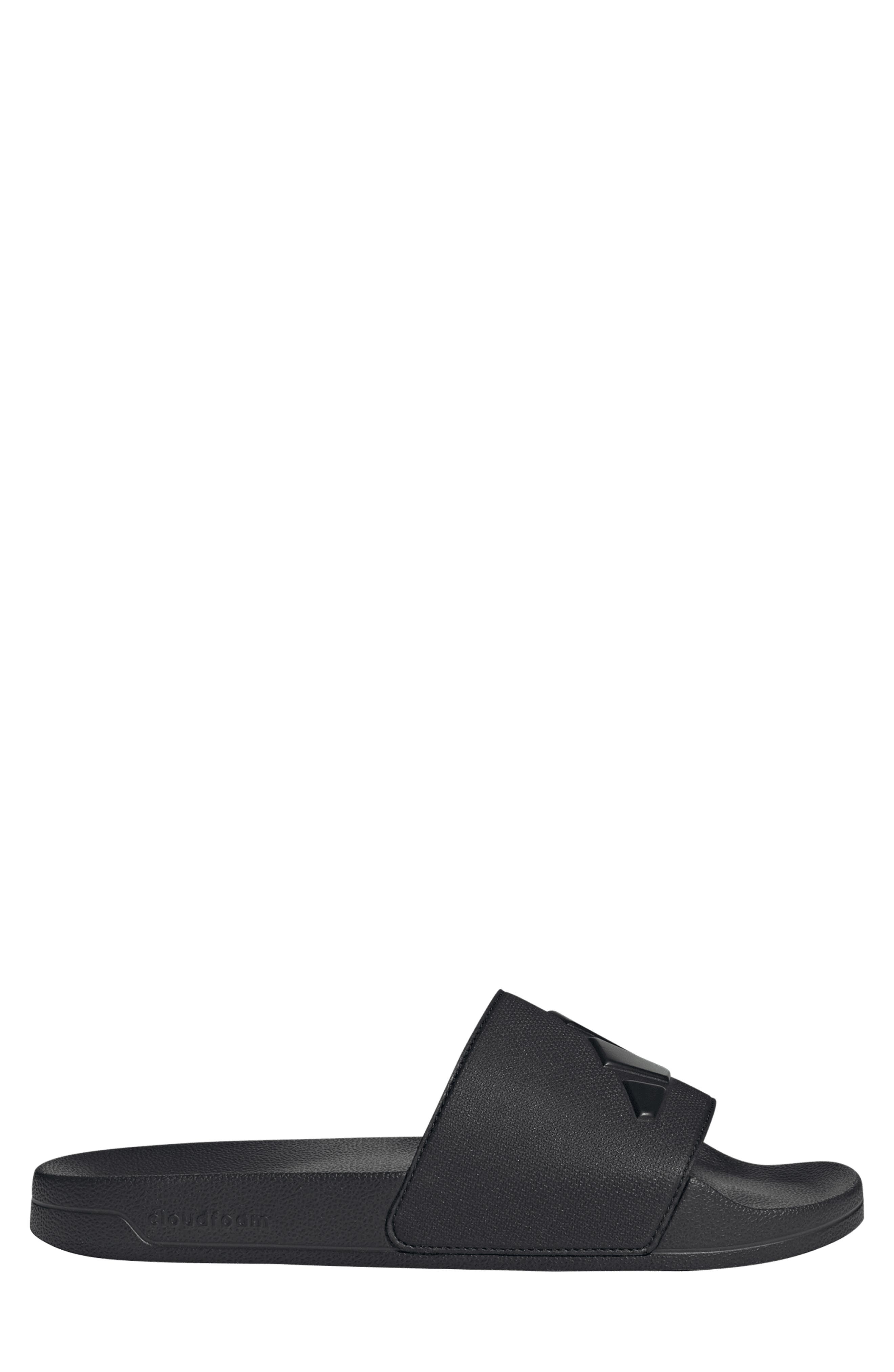 Adilette Shower Slide, Alternate, color, BLACK/ BLACK/ BLACK
