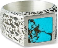 TORRELA Rustic Turquoise Silver Ring