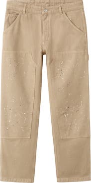 MANGO x Fantastic Man Paint Splatter Relaxed Fit Carpenter Jeans