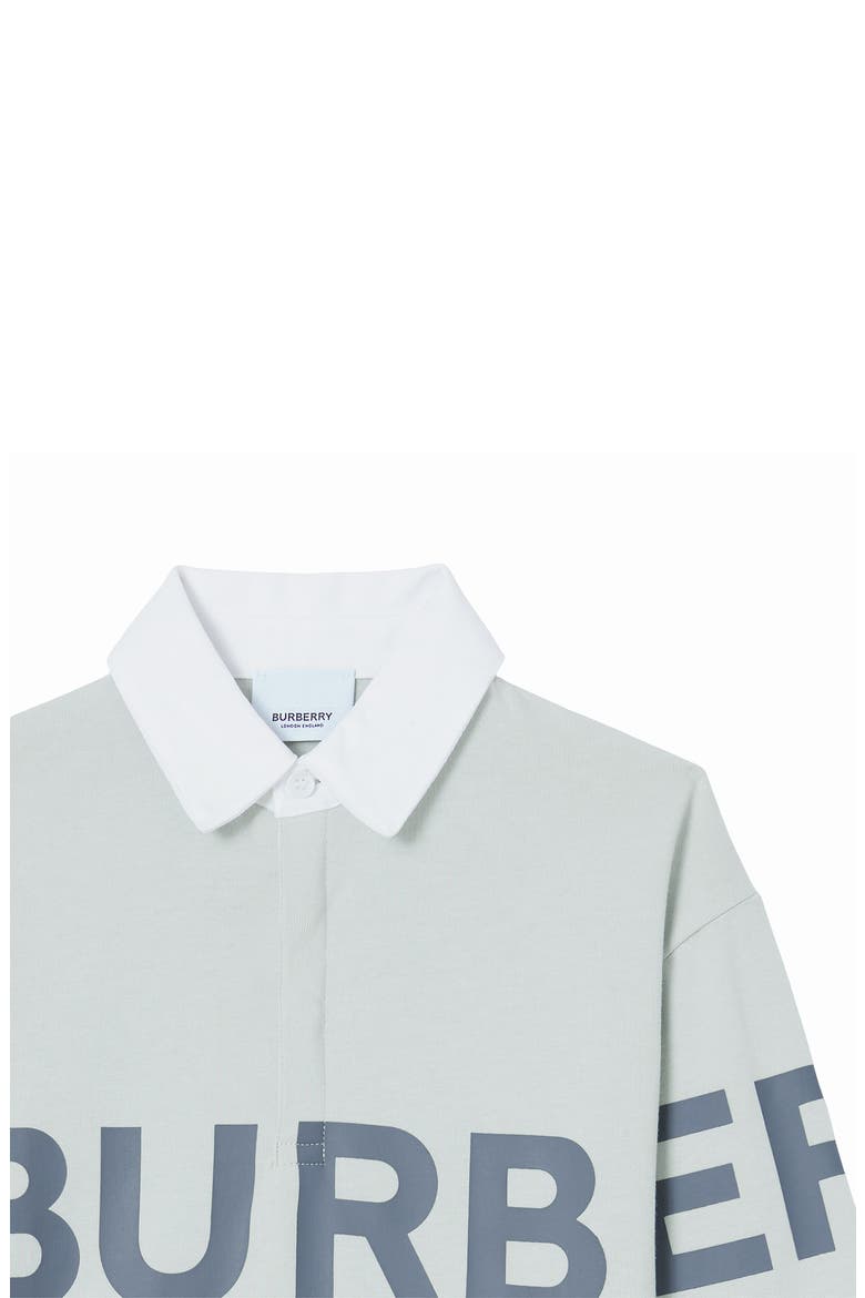 Kids' Jessy Long Sleeve Cotton Polo, Alternate, color, STERLING GREY