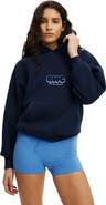 COTTON ON BODY Women's Active Plush Premium Graphic Raglan Hoodie