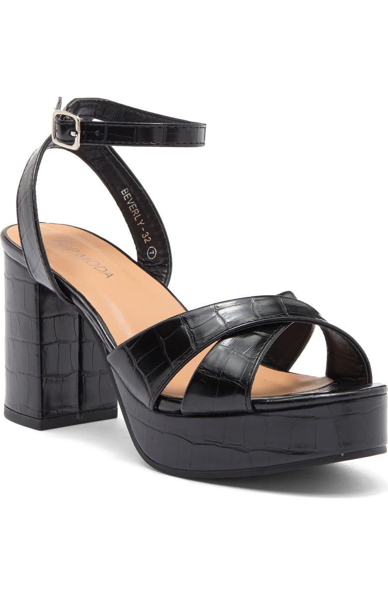 TOP GUY SHOES Beverly Platform Sandal, Main, color,