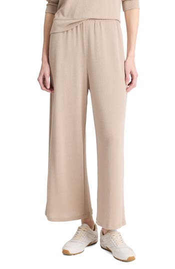 Vince Textured Knit Lounge Pant In Smokey Quartz