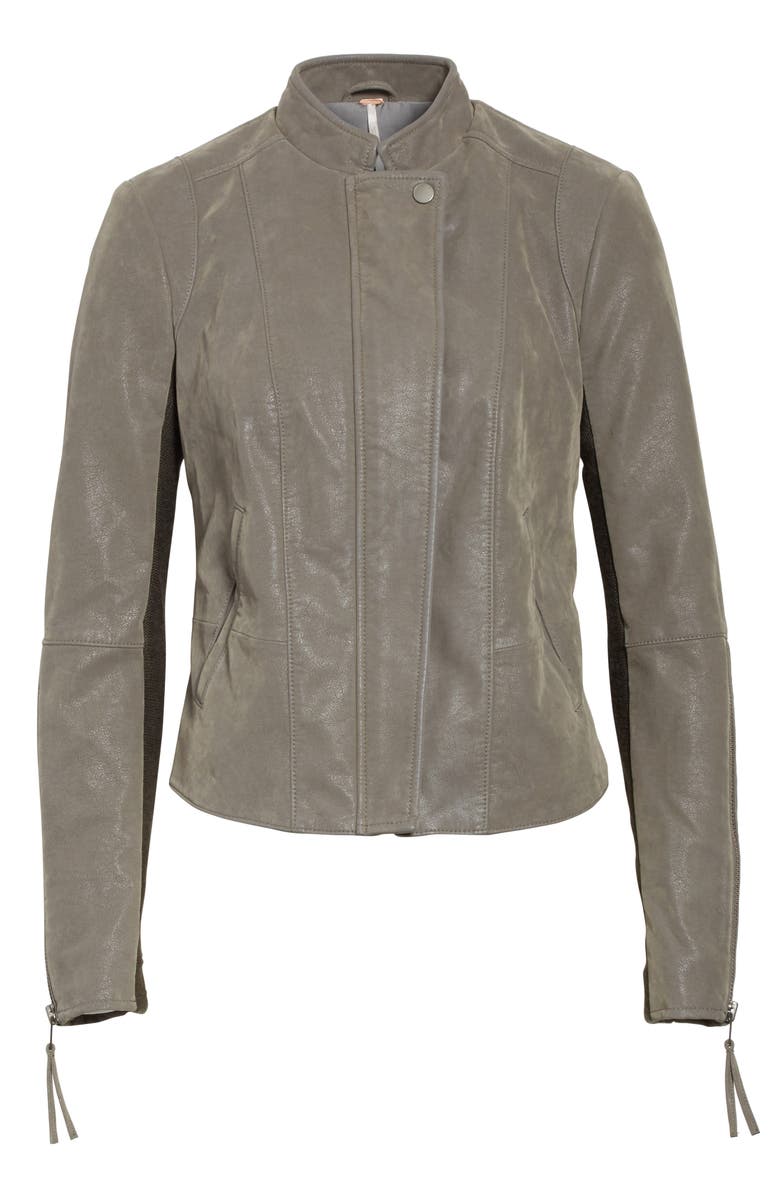 Free People Faux Leather Jacket, Alternate, color, 