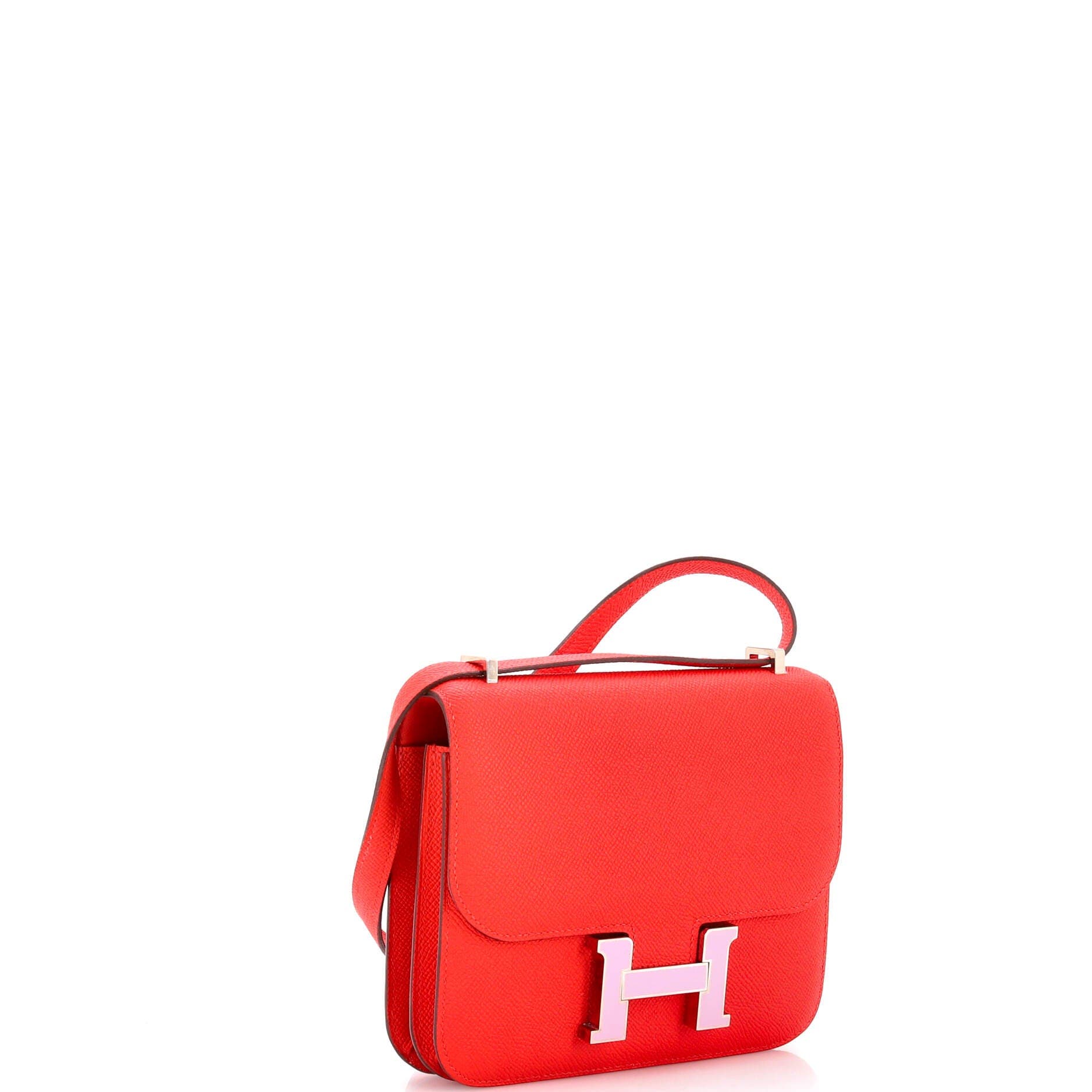 Pre-Owned Hermes Constance Bag Epsom 18, Alternate, color, Rouge De Coeur