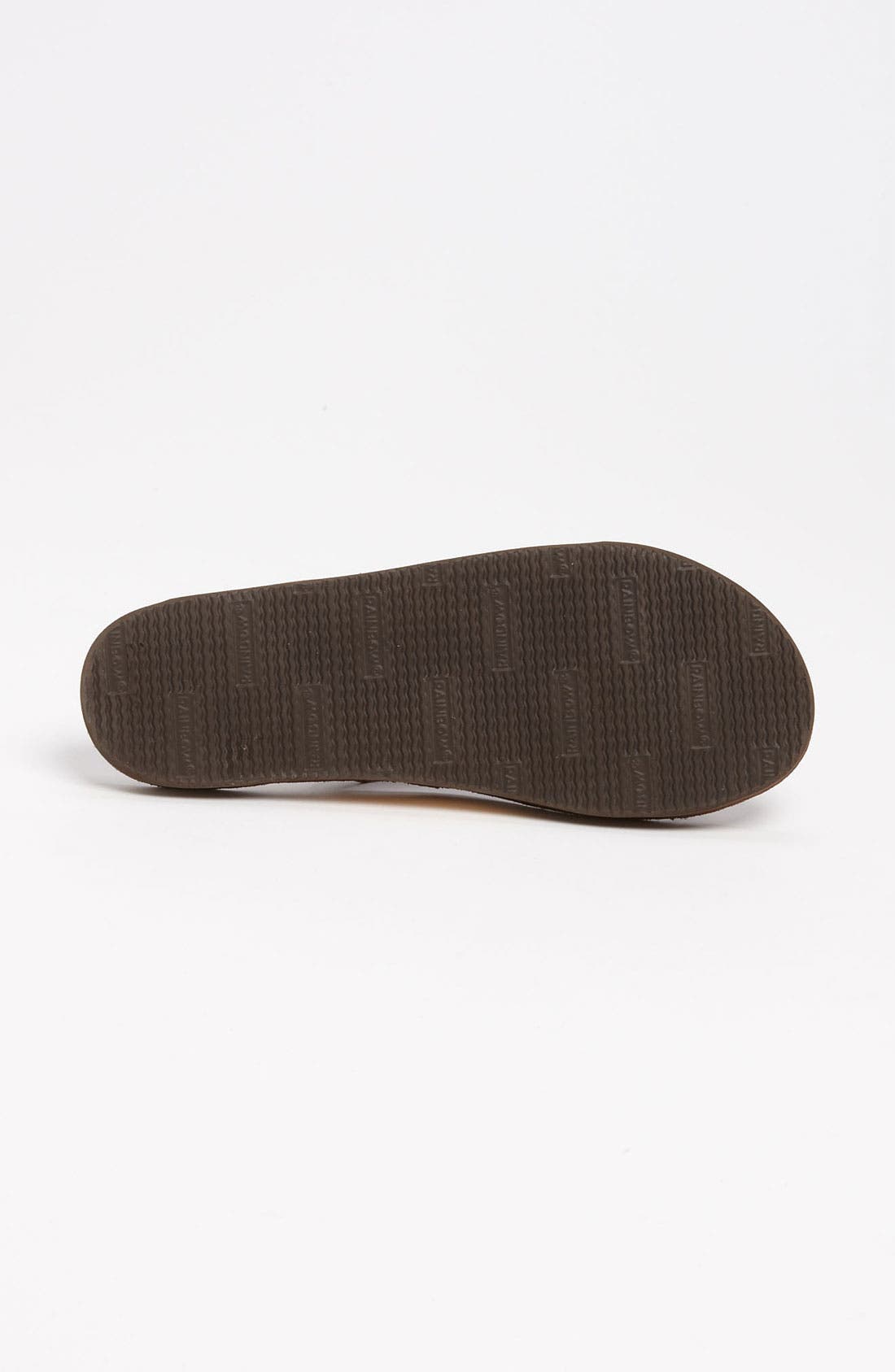 Rainbow<sup>®</sup> Rainbow 'Flirty' Braided Leather Flip Flop, Alternate, color, Expresso