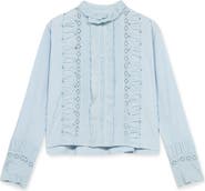 Fortela Woven High Neck Blouse