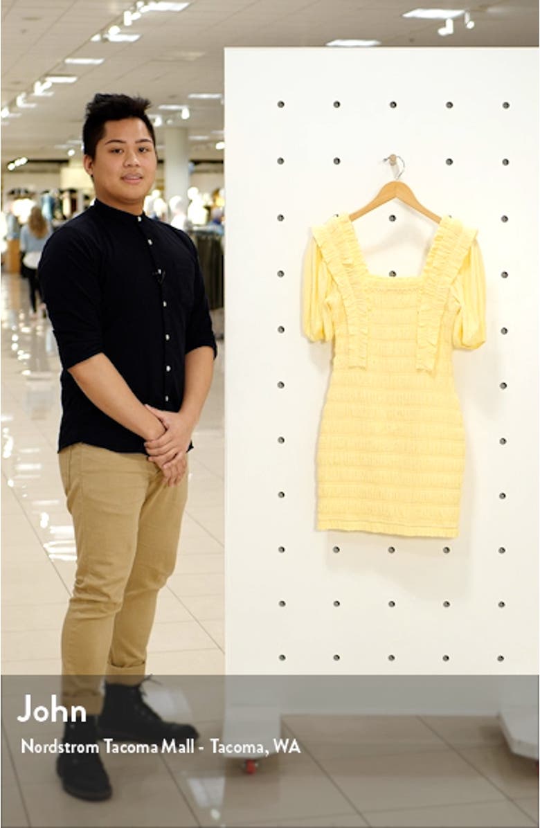 Smocked Puff Sleeve Dress, sales video thumbnail