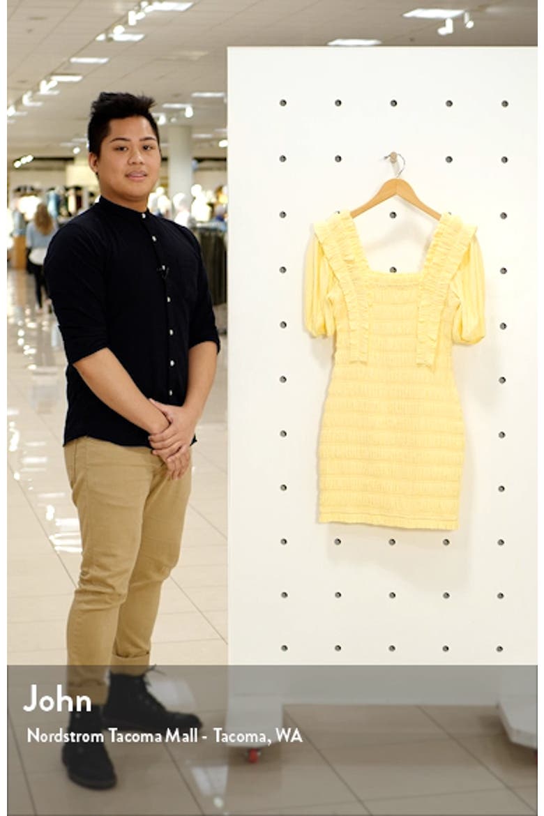 Smocked Puff Sleeve Dress video