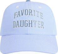 Favorite Daughter Stripe Logo Cotton Baseball Cap