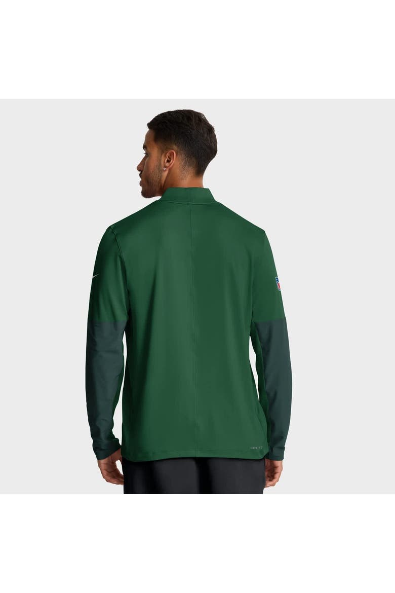 Men's Nike Green New York Jets Sideline Dri-FIT Half-Zip Pullover, Alternate, color, Green