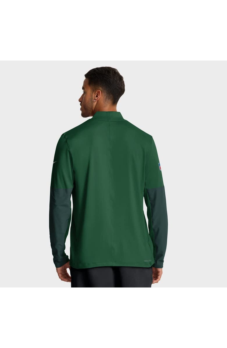 Nike Men's Nike Green New York Jets Sideline Dri-FIT Half-Zip Pullover, Alternate, color, Green
