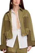 Cult Gaia Anders Colorblock Utility Jacket