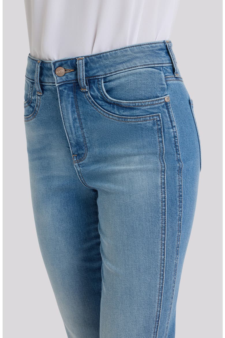 Marilyn Paneled High Waist Ankle Straight Leg Jeans, Alternate, color, PORT SEA