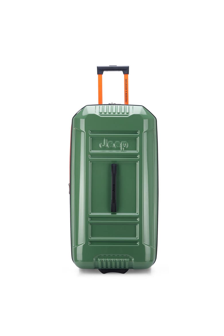 JH003B Checked-Large 30 Inch Hardside Expandable Luggage with Two Wheels, Main, color, Elm Green