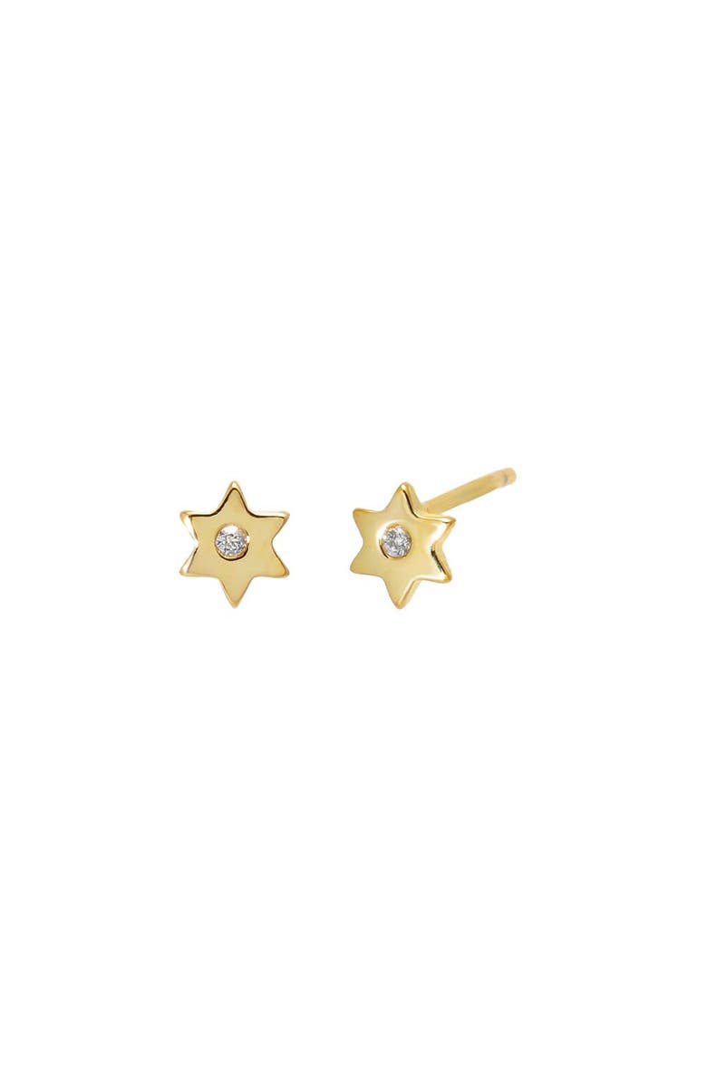 BY ADINA EDEN CZ Star Stud Earring, Main, color, Gold