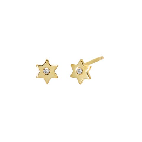 CZ Star Stud Earring