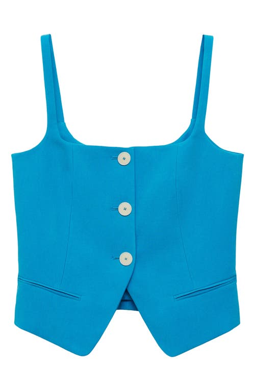 Mango Tempo Vest In Blue