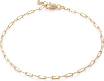 Monica Vinader 14K Gold Paper Clip Chain Bracelet | Nordstrom