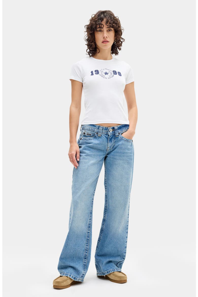 1998 Appliqué Cotton Graphic Baby Tee, Alternate, color, WHITE