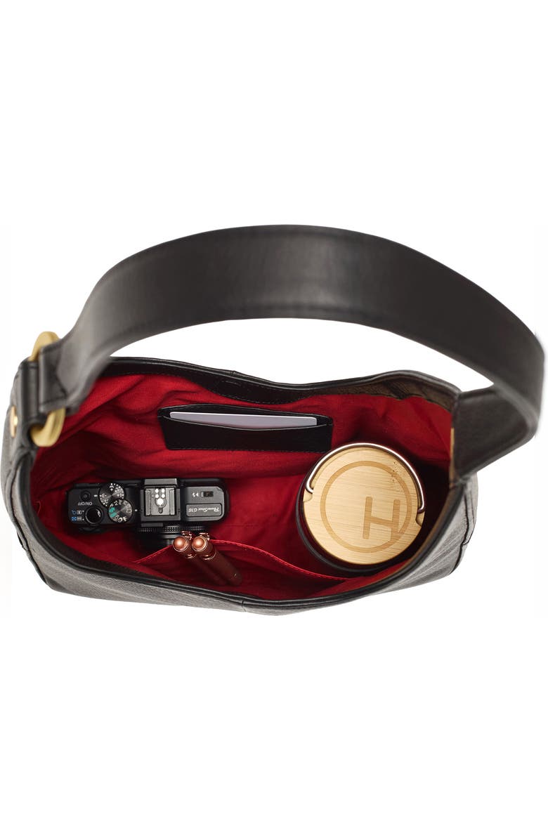 HAMMITT Tim Medium Hobo Bag, Alternate, color, Black/ Brushed Gold