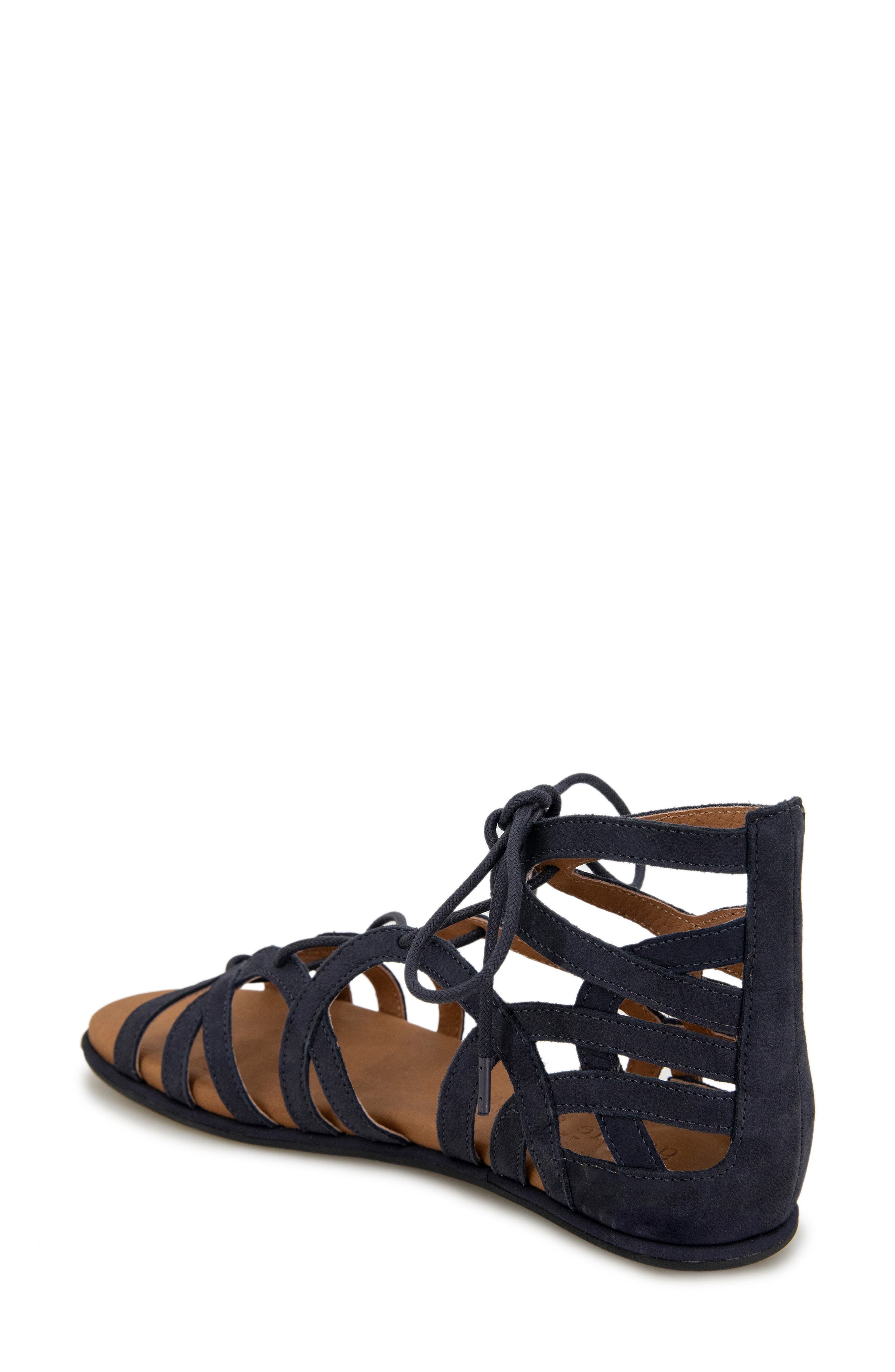 Gentle Souls by Kenneth Cole 'Break My Heart 3' Cage Sandal, Alternate, color, Navy