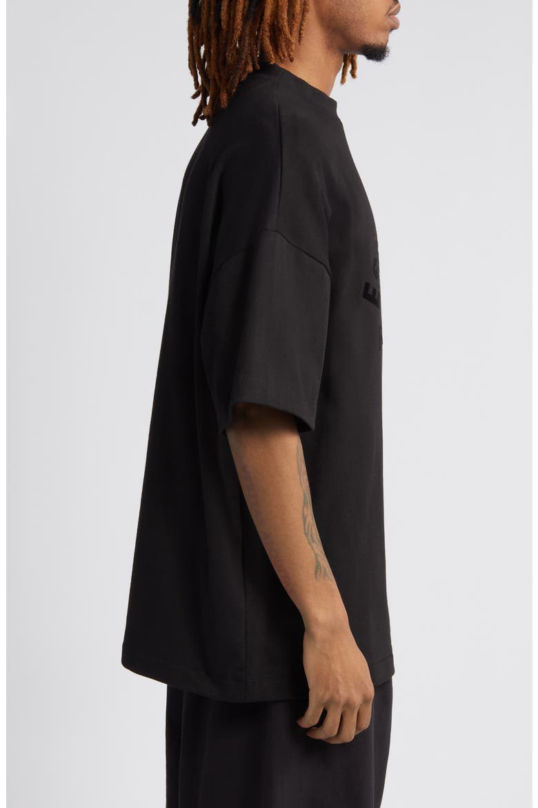 Oversize Logo Graphic T-Shirt, Alternate, color, JET BLACK