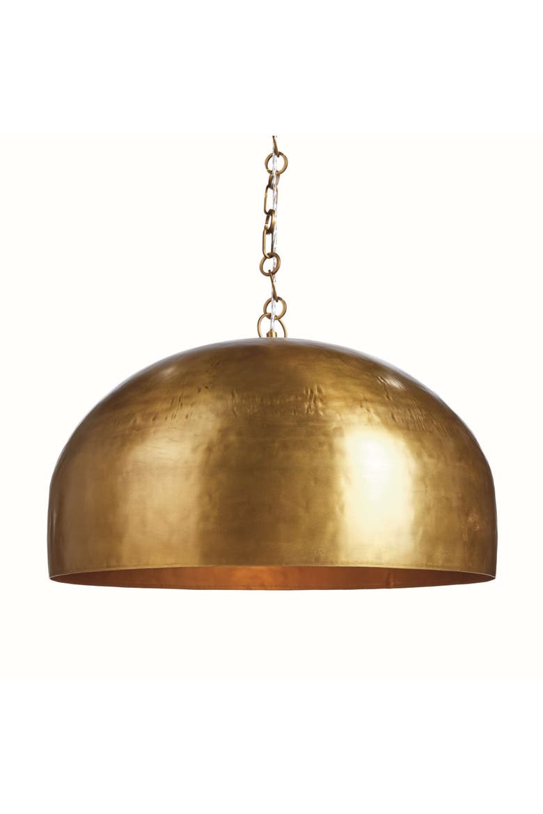Thayer Dome Pendant Large, Main, color, Gold