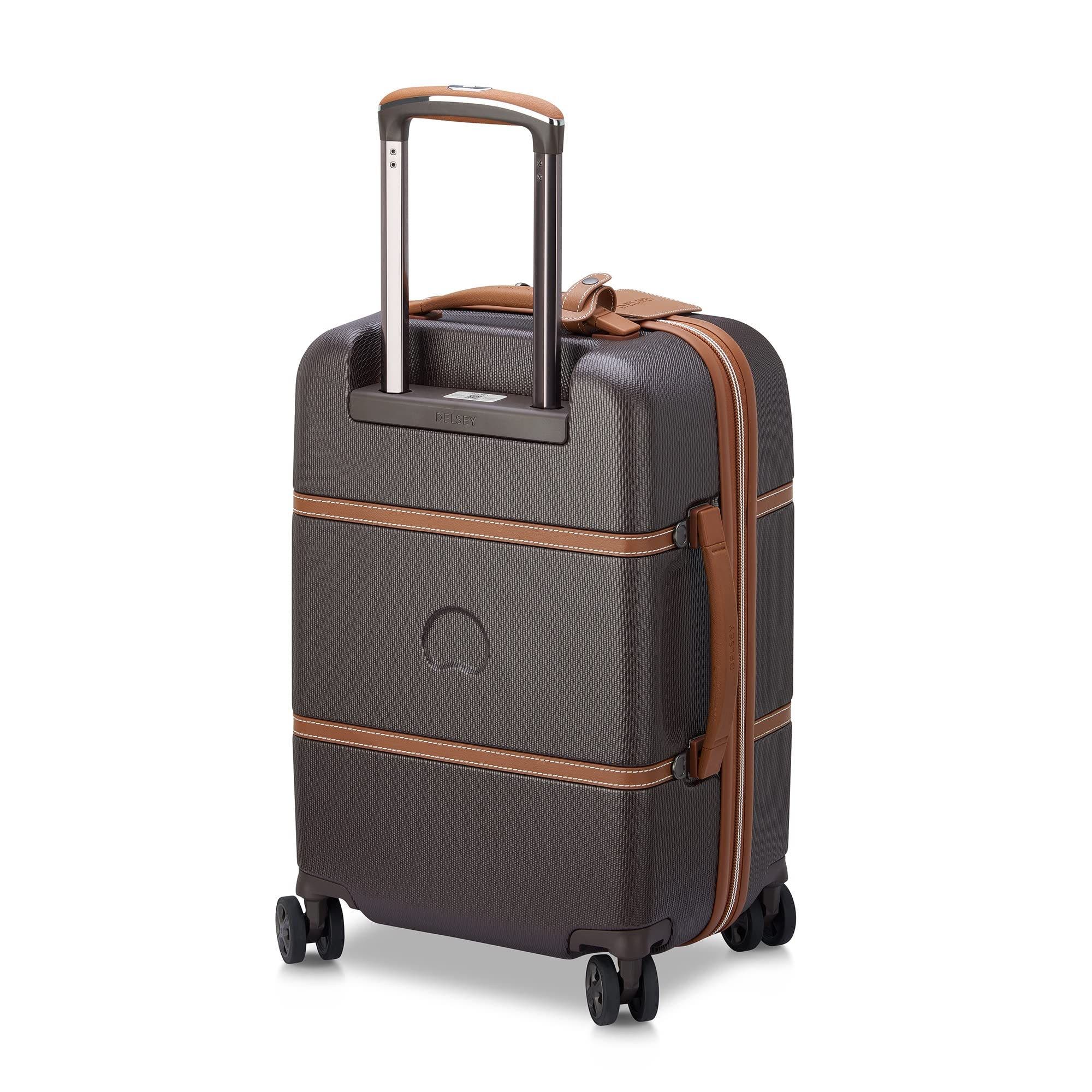 Delsey Paris Chatelet Air 2.0 Carry on 19 Inch Hardside Luggage with Spinner Wheels, Alternate, color, Chocolate Brown