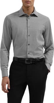Bugatchi James OoohCotton® Performance Long Sleeve Button-Up Shirt