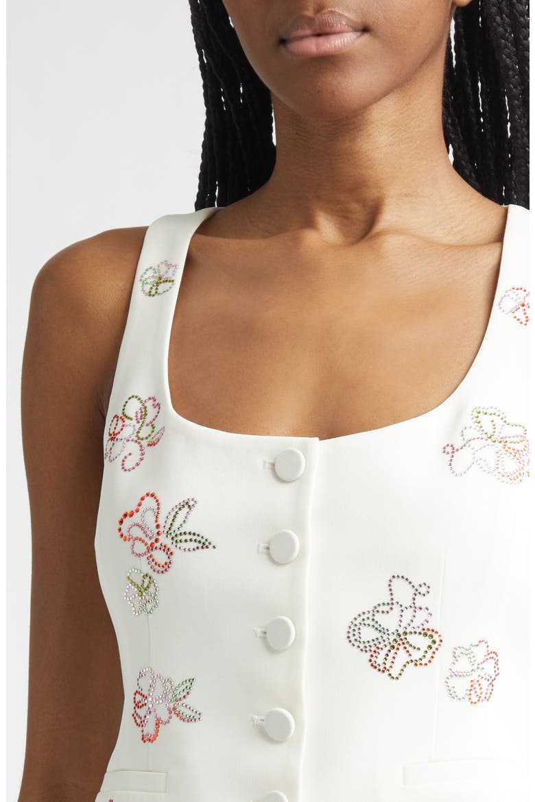 Blooming Beaded Vest, Alternate, color, IVORY MULTI