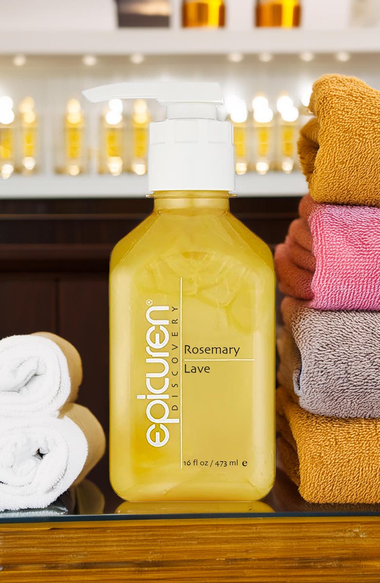 Epicuren Discovery Rosemary Lave Body Cleanser - yellow, Alternate, color, 16Oz