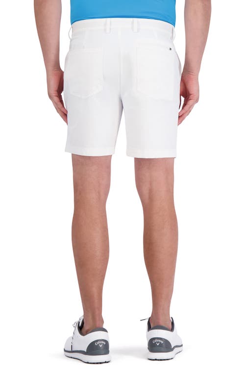 Robert Graham Aster Performance Golf Shorts In White