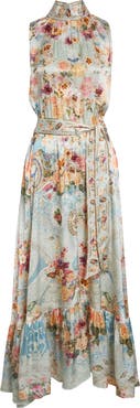 Camilla Floral Silk Maxi Dress